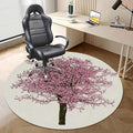 Purple Lilac PU Leather Hardwood/Tile Floor Chair MatRolling Chair Mat Nature Spring Tree Desk Chair Mats Low-Pile Carpet Anti-Slip Floor Protector Rug Love Themed Tree Diameter 55 in