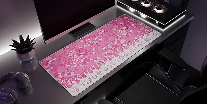 BFFs - Gloomy Bear Gaming Desk Mat – Large Extended Mouse &amp Keyboard Pad