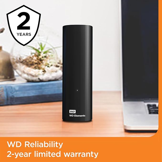 WD 6 TB Elements Desktop External Hard Drive - USB 3.0 Black