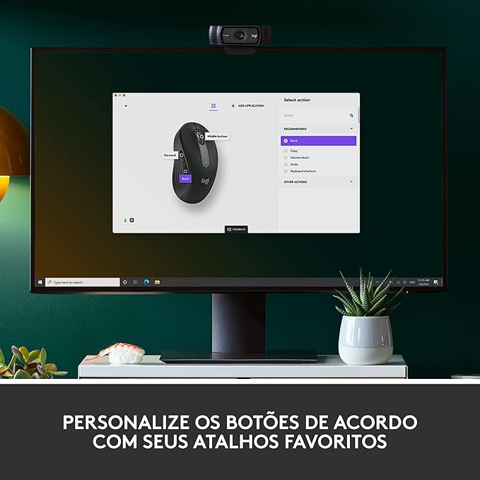 Logitech Signature M650 Wireless Mouse - for Small to Medium Sized Hands 2-Year Battery Silent Clicks Customizable Side Buttons Bluetooth Multi-Device Compatibility (Graphite) (Renewed)