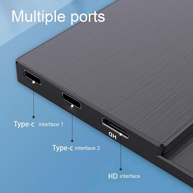 15.6 Inch Portable Monitor External Monitor Portable Gaming Monitor Portable Video Business Monitor