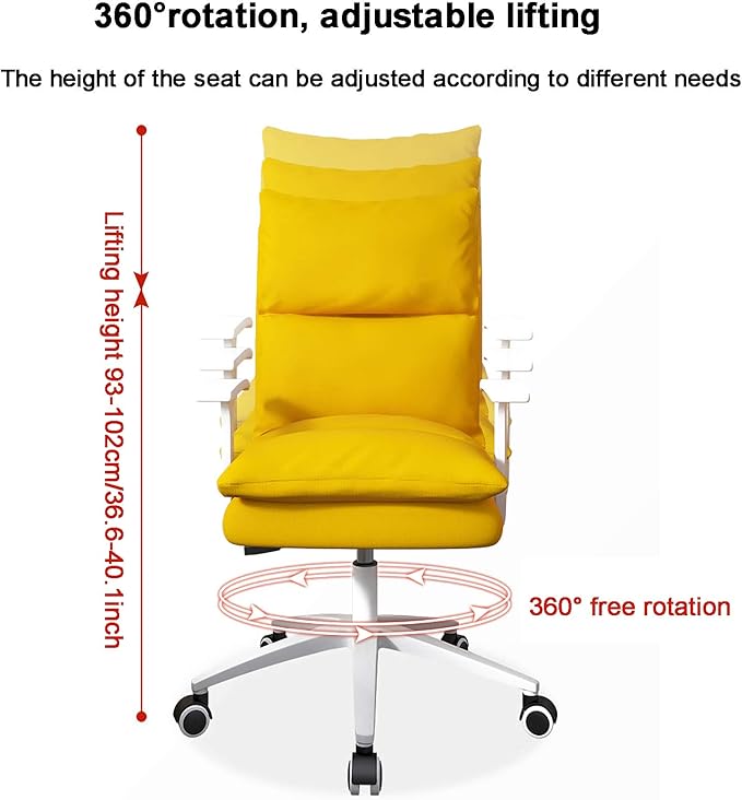 Office Chair Gaming Chair Computer Chair Upholstered Office ChairModern Swivel Chair Fabric Conference Chair High Back Gaming Chair for Home ExecutiveErgonomic Computer Chair Fabric Desk C