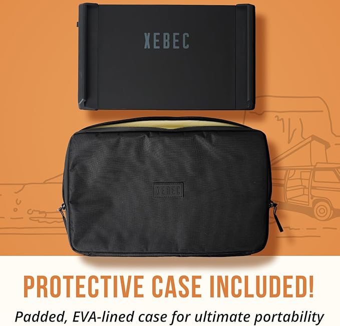Xebec Tri-Screen 3 Laptop Screen Extender | Portable Monitor for Laptops 13″-18″ | Two 13.3 Inch Displays via One USB-C Cable | Plug and Play | Travel Case Included (Tri-Screen 3 for PC)