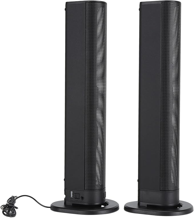Yunseity Speaker Kit 40W Subwoofer 3D Stereo Home Cordless Speaker Soundbar Speakers for TV Computer with 4 Drivers DSP Technology 3D Sound 8-10m