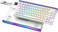 ATTACK SHARK R85HE Wired 75% Hall Effect Rapid Trigger Mechanical RGB Gaming Keyboard with 8K Polling0.05mm RT Accuracy0.08MS LatencyMagnetic Switch5Layer Sound DampedDriver for PC(White Contour)
