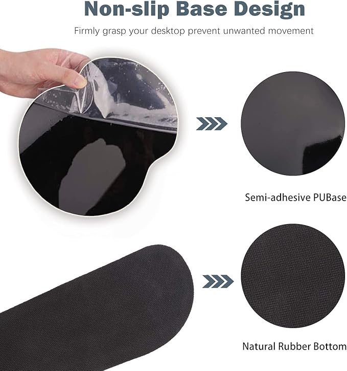 ARTSO Large Mouse Pad Ergonomic Keyboard Wrist Rest Support Memory Foam Extended Desk Mat Protector Non-Slip Desk Blotter for Office Home Night Moon Forest