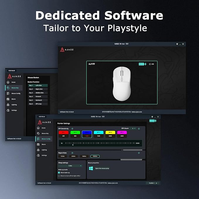 FIRSTBLOOD ONLY GAME. AJ199 Wireless Gaming Mouse PAW3395 Sensor 26000 DPI 60g Ultra-Lightweight with Interchangeable Shell 80M Clicks 50+ Hours Battery for FPS/MOBA Gaming (White)