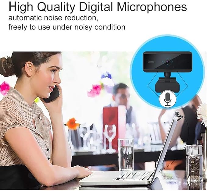 Computer Camera Full HD 1080P Webcam Camera 5 Million Pixels Auto Focusing Video Conferences for PC Laptop Desktop