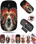 maizi Wireless Mouse for MacBook Pro Personal Computer Notebook Mac Wireless Mice for MacBook Pro MKADAU Beagles 2.4 Ghz Mouse Portable Printed in USA