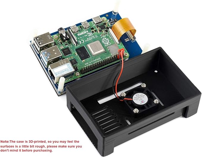 waveshare 4.3inch DSI LCD Capacitive Touch Display with Protection Case for Raspberry Pi 4 B800×480 Resolution IPS Screen Wide AngleMIPI DSI Interface
