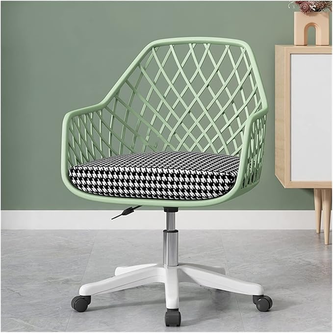 Adjustable Office Computer Chair with Armrest Backrest Office Chairs Armchair Computer Chair Office Furniture Lift Swivel Gamer Chair(Green Cushion)