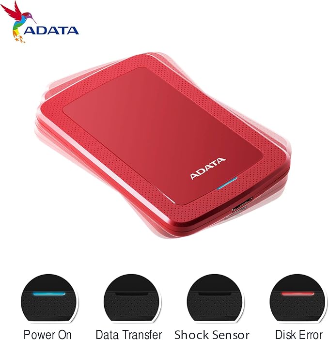 ADATA HV300 1TB COLORBOX - AHV300-1TU31-CRD