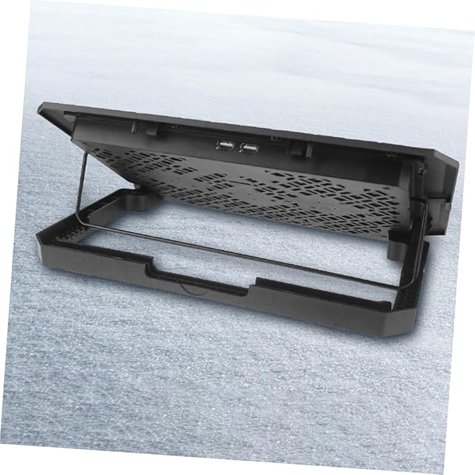 Angoily Laptop Cooling Pad Fans Height USB Powered Quiet for Gaming Laptops and Desktops Efficient Heat Dissipation and Storage Holder