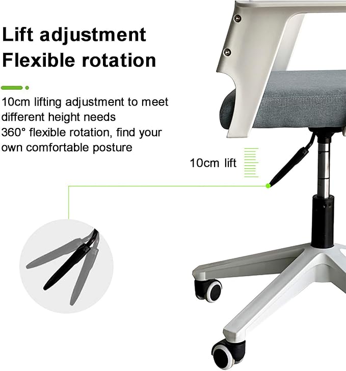 Office Chair Gaming Chair Computer Chair Mesh Home Office ChairErgonomic Computer Chair with ArmrestUpholstered Desk Chair Height Adjustable Swivel Chair for Conference Executive Gami
