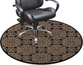 Gold Black Office Home Chair Mat Gaming Computer Rolling Chair Mats Round Chair Cushion Non-Slip Low-Pile Hardwood Floor Mats Kaleidoscopic Universe Balance Diameter 55 in