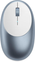 Satechi M1 Wireless Bluetooth Mouse USB-C Rechargeable Compact &amp Portable for MacBook Air/Pro M5/M4 iPad Air/Pro M5/M4/M3 iPad mini Mac mini iMac &amp Windows - Blue