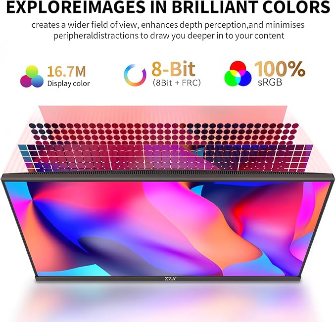 ZZA 32 Inch Computer Monitor 4K Monitor 60HZ UHD(3840 * 2160P) IPS Screen with Ultra-Thin BezelsHDR10HDMI/DP Ports Tilt Adjustable Eyecare Ideal for Business Office and Casual Gaming