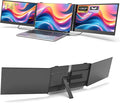 14 Triple Laptop Screen Extender 1080P FHD IPS Ultra-Slim Portable Dual Monitor for Laptop USB C HDMI Plug-Play Monitor Extender for Triple Display for MacOS/Windows Fits 13-17.3 Laptops