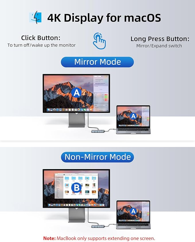 Laptop Docking Station 4 Monitors 9 in 1 Dual HDMI+DP+VGA 100W PD 5Gbps 3 USB C/A Ports Ethernet LIONWEI Docking Station Dual Monitor USB C Hub for Dell/HP/Surface/MacBook