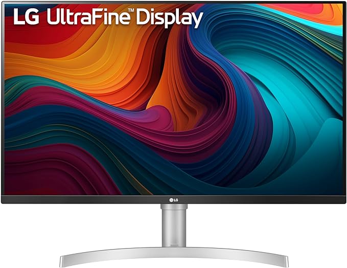 LG 32UN550-W Monitor 32 Ultrafine (3840 x 2160) Display DCI-P3 90% Color Gamut HDR 10 AMD FreeSync Borderless Design Tilt/Height Adjustable Stand - Silver