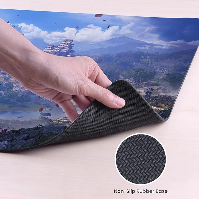 Head Case Designs Officially Licensed Assassin's Creed Key Art Shadows Graphics 37.4 x 15.75 x 0.16 inches (900 x 400 mm) - XL Gaming Office Desk PC Keyboard Mouse Mat Pad