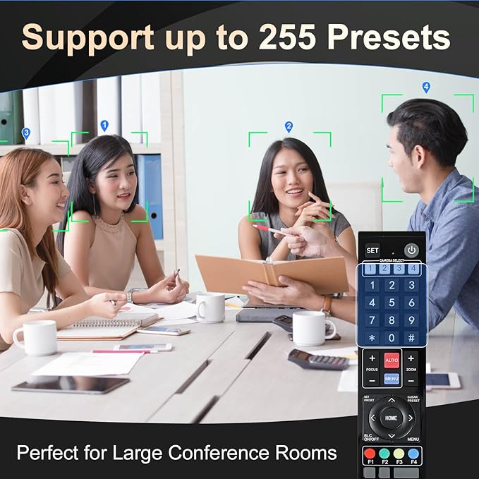 NDI PTZ Camera 4K HDMI USB LAN PoE AI Auto Tracking PTZ Conference Room Camera for Church Live Streaming Video Conference Events Education Broadcast with YouTube Facebook Live Zoom