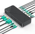 GiGimundo 20-in-1 Docking Station | PD Charger+HDMI 4K 60Hz+DP 4K 60Hz+VGA+Ethernet+SD/TF+Audio+Volume Knob+Security Lock Laptop Docking Station for Windows/Dell/HP/Lenovo