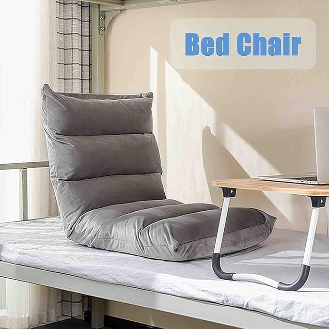 Recliner Chair Indoor Floor Gaming Chair Bed Chairs Sofa Lazy Chair with Back Support Pillow Lightweight
