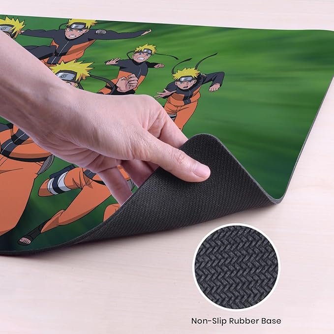 Head Case Designs Officially Licensed Naruto Shippuden Naruto Kagebunshin Graphic Art 37.4 x 15.75 x 0.16 inches (900 x 400 mm) - XL Gaming Office Desk PC Keyboard Mouse Mat Pad