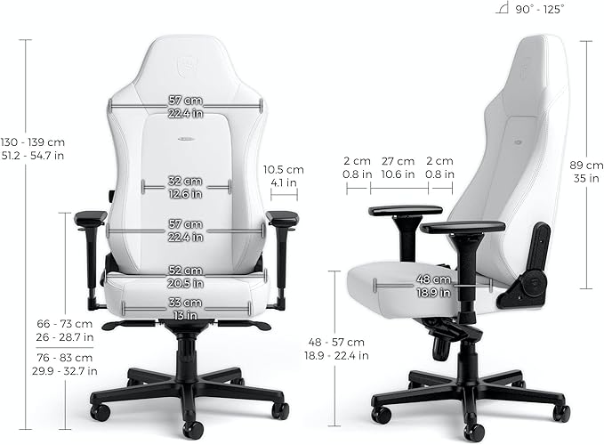 noblechairs Hero Gaming Chair - White Edition
