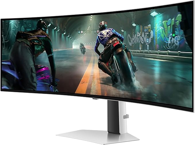 Samsung 49 Odyssey OLED G9 (G91SD) Dual QHD QD-OLED G-Sync Compatible Curved Gaming Monitor 144Hz 0.03ms AMD FreeSync Premium Pro Ergonomic Stand 3 Year Warranty LS49DG910SNXZA 2024