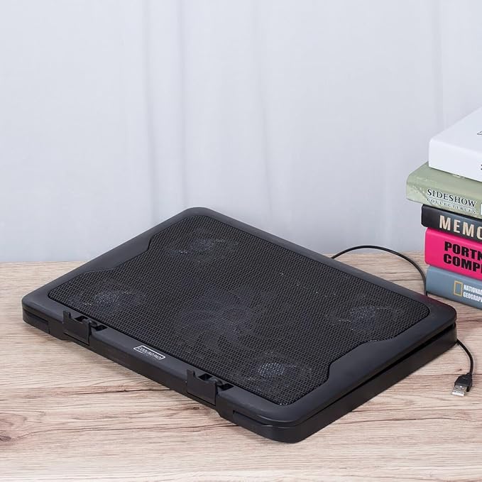 Laptop Cooling Pad with USB Fans Energy-Saving Laptop Cooler Fan Stand for Notebook Heat Dissipation Easy Installation Cooling Mat