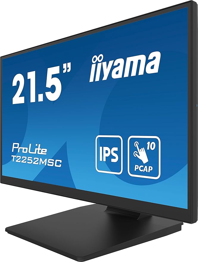 iiyama Prolite T2252MSC-B2 computer monitor 54.6 cm (21.5) 1920 x 1080 Pixels Full HD LCD Touch Display Black
