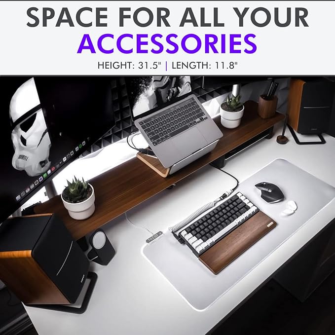 Tilted Nation Bone White Gaming Mouse Pad RGB - Large LED Mousepad - LED Desk mat with 8 Adjustable Light Modes - Non Slip Rubber Base Easy to Clean Water Proof Surface Mat for Keyboard and Mouse