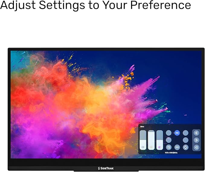 SideTrak Solo Pro 15.8 Touchscreen Portable Monitor for Laptop | FHD LED IPS Dual Display 10-Point Touch USB-C® &amp HDMI Laptop Screen Extender for Mac PC Chrome HDR (Touchscreen)