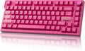 YUNZII RT75 PRO Wireless Gaming KeyboardHall Effect Mechanical Rapid Trigger Magnetic Keyboard Bluetooth/USB-C/2.4G Dual 8KHz Polling Rate &amp128K ScanRGB BacklitTGL/SOCD/DKS/MT (PinkRed Switch)