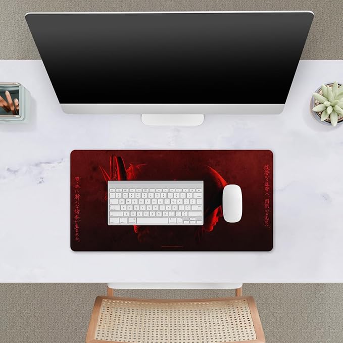 Head Case Designs Officially Licensed Assassin's Creed Yasuke and Naoe Shadows Graphics 23.62 x 11.81 x 0.12 inches (600 x 300 mm) - L Gaming Office Desk PC Keyboard Mouse Mat Pad