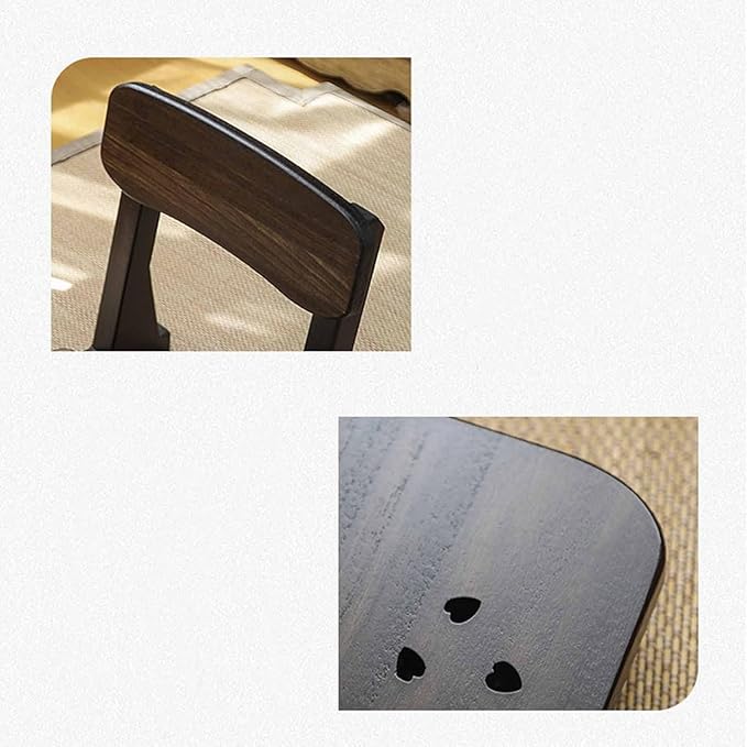 ELEFOCUS Back Chair Domestic Tatami Seat Lazy Sofa Japanese Style Floor Chair for Gaming Reading Watching TV(Charcoal Burner 2)