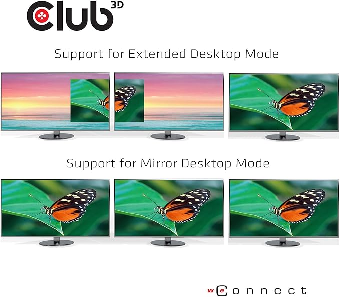 Club 3D CSV-1550 USB3.2 Gen2 Type-C(DP Alt-Mode) to DisplayPort Triple Monitor 4K60Hz M/F MST hub