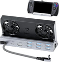 Dual Cooling Fans 12 in 1 Steam Deck Docking Station with 4K@60Hz 2.06 USB Ports1000MbpsUSB-C 100W PD40Gbps Adapter for Steam Deck/Rog Ally/Switch/Legion Go