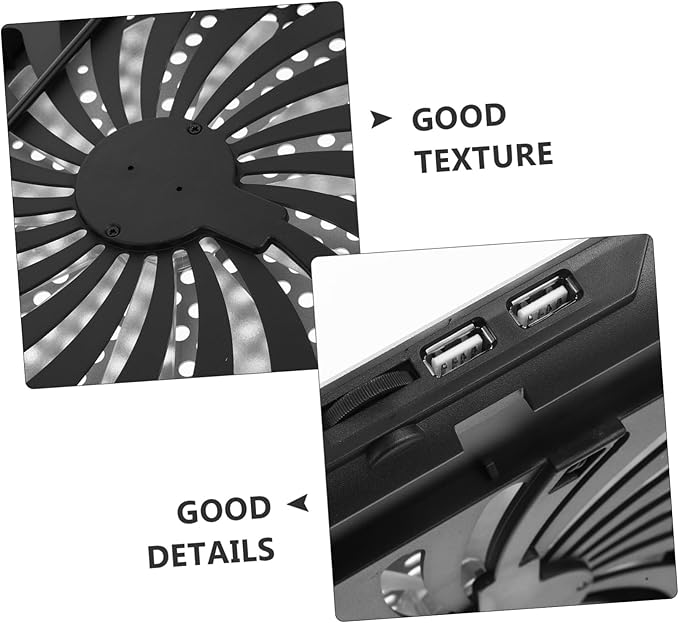 Laptop Cooling Device Mute Thin Cooling Pad Interface Aluminum Alloy Frame for Cooler Notebook and Laptop