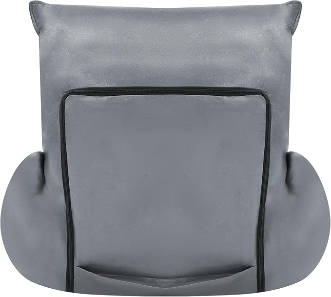 Folding Sofa Chair 5 Adjustable Position Lazy Sofa Floor Chair with Armrests Backrest Headrest Waist Pillow Couch Recliner for Meditation Reading Gaming