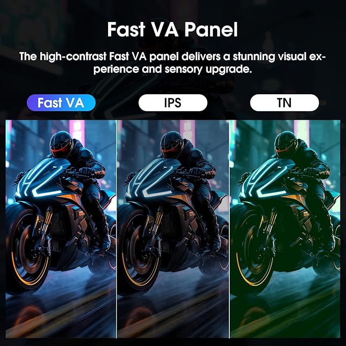 Amzfast 24 Inch Gaming Monitor 180Hz 200Hz FHD 1080p Computer Monitor 1ms Adaptive Sync 3000:1 129% sRGB HDR Display Eye Care VESA 75x75 Metal Stand HDMI 2.0 | DP 1.4 AMZG24X1