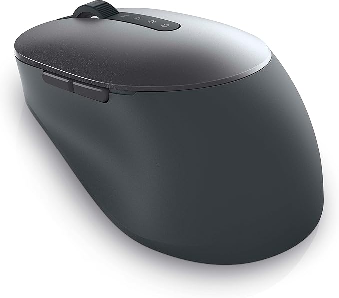 Dell MS5120W Mobile Pro Wireless Mouse – Wireless 2.4GHz Bluetooth 5.0 Microsoft Swift Pair/Dell Pair (Windows 10 &amp 11 only) Optical LED Sensor - Gray