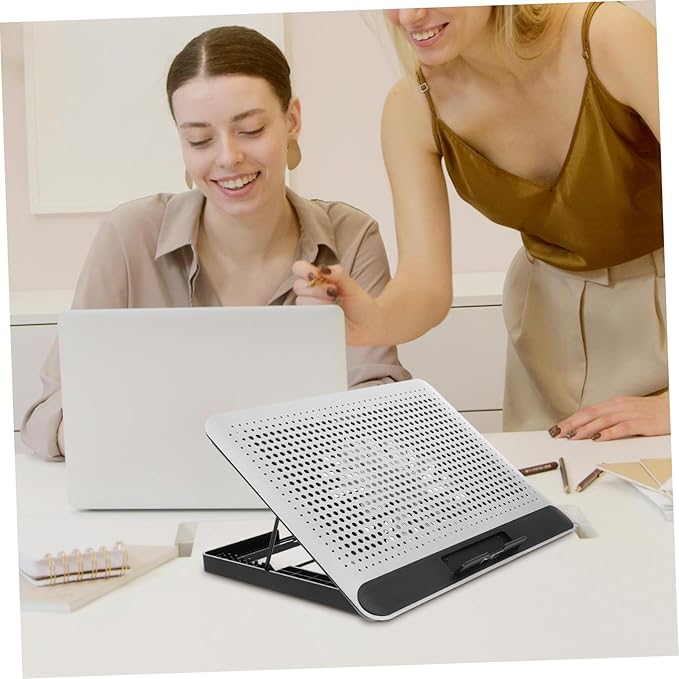 Artibetter Aluminum Alloy Laptop Cooler Pad Cooling Fan for 18 Notebook Cooling Device