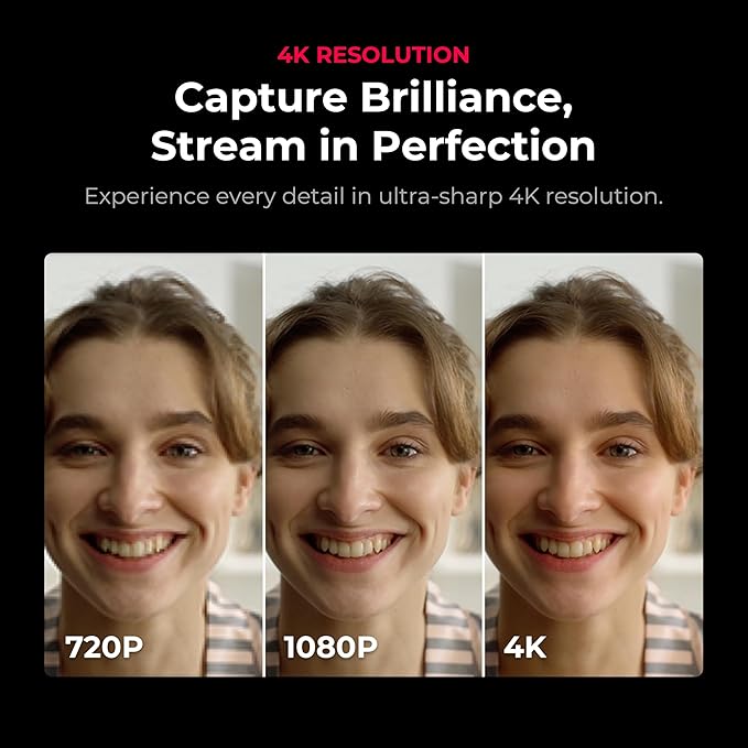 YOLOLIV YoloCam S7 4K60 Streaming Webcam with Interchangeable Lens ToF AutoFocus Software Control 4X Zoom HDR Simultaneous HDMI Out &amp USB Out(Camera Body Only)