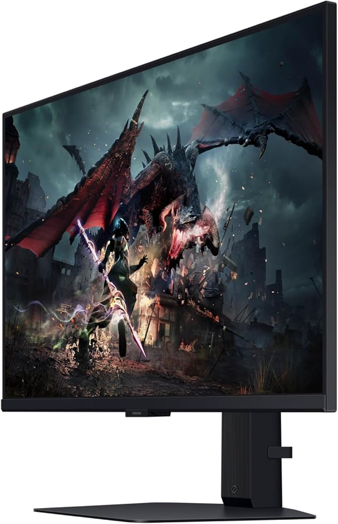 SAMSUNG 27-Inch Odyssey G50D Series QHD Fast IPS G-Sync Compatible Gaming Monitor 1ms VESA DisplayHDR 400 180Hz AMD FreeSync Adjustable Stand Eye Saver Mode LS27DG500ENXZA