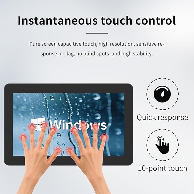 15.6 inch Indusrial Panel PCIndustrial Embedded Panel PCFanless Panel Computer All in One Windows 10 ProJ6412 16GB RAM 512GB ROM4xUSB3.02xUSB2.04xRS232+2xRS4858*GPIOHDMI2xLAN