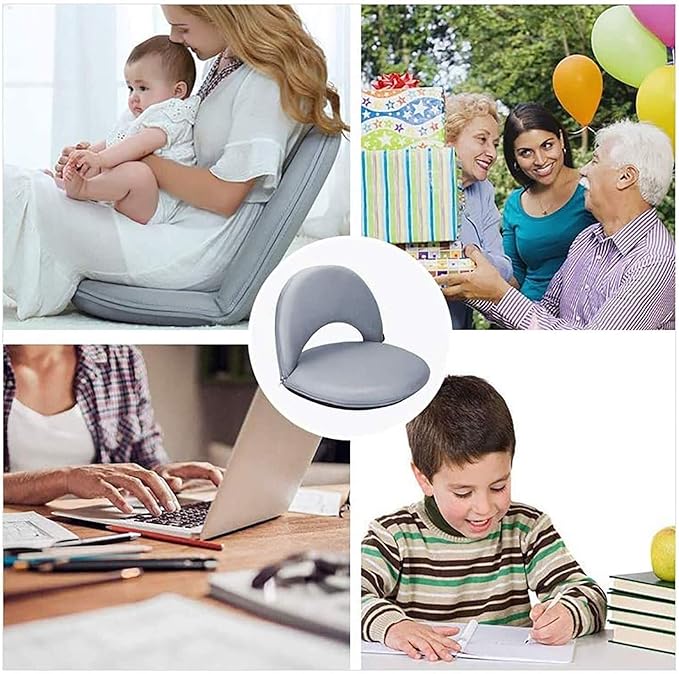 Toy Floor ChairFloor Seating Foldable Adjustable Backrest Comfortable Washable Lazy Sofa Meditation/Reading/TV Watching/Gaming/Breastfeeding Dormitory Chair Bed Single Folding ChairRed