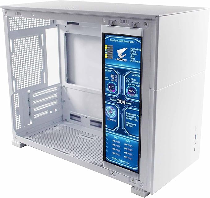 VSDISPLAY 12.7 Inch 2K Bar LCD Screen Monitor 2880x864 IPS DIY for D41 Computer PC Case Building CPU/GPU Monitoring Secondary Displaywith USB-C DP Input